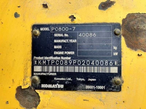 PC800-7-40086 – Máy xúc Komatsu PC800-7
