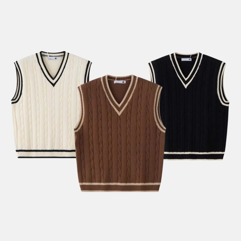 Áo Len Gile Nam Quảng Châu 400gsm Sweater Unisex Cổ Tim Chữ V Chất Len Đẹp Kiểu Dáng Hàn Quốc DYACI AL97