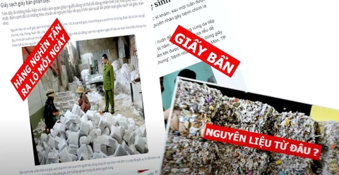 Kinh hoàng giấy ăn, giấy vệ sinh được làm từ giấy bẩn tái chế