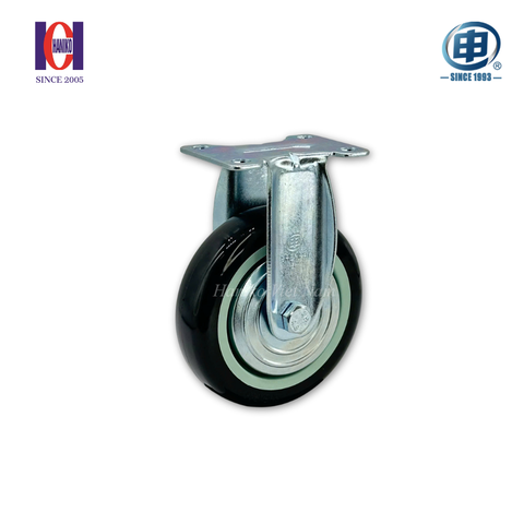 Bánh xe shenpai PU phi 125 cố định bản 32