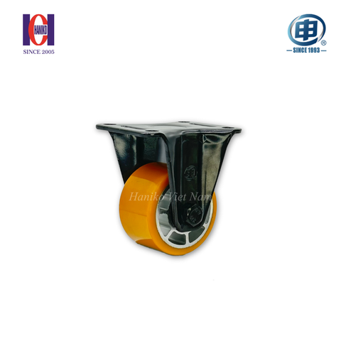 Bánh xe shenpai PU cốt nhôm phi 75 cố định