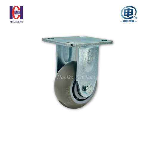 Bánh xe shenpai TPR phi 100 cố định bản 50