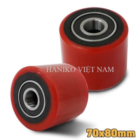 Bánh xe PU 80x70 có bi
