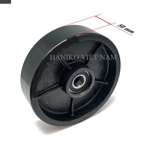 Bánh xe phenonic đen 180x50