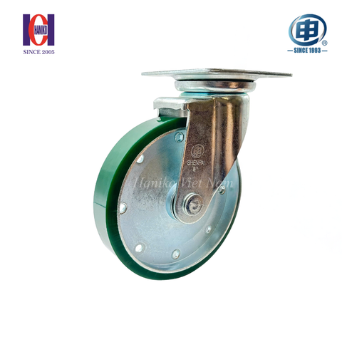 Bánh xe shenpai PU phi 200 xoay bản 42