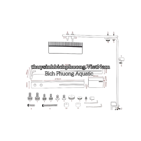 NETLEA AT3 PRO 40W / 65W LED LIGHT - ĐÈN LED THỦY SINH CAO CẤP