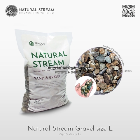 FEMOLAY NATURAL STREAM GRAVEL SIZE L - SẠN SUỐI TỰ NHIÊN