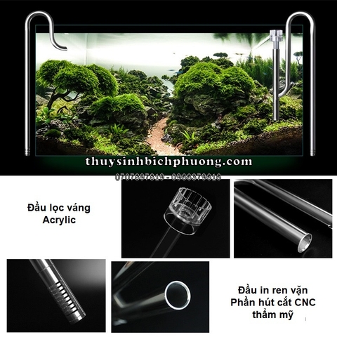 IN OUT INOX OUT XOAY MUFAN CÓ LỌC VÁNG