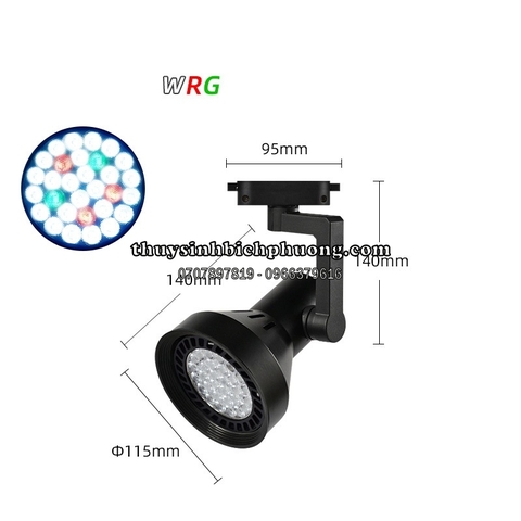 ĐÈN RỌI | ĐÈN LED RAY WEEK Y30 WRG, WRGB 30W DÙNG CHO HỒ CÁ THỦY SINH BÁN CẠN