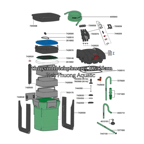EHEIM PROFESSIONEL 3 1200XL (2080) - LỌC THÙNG CAO CẤP