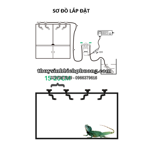 MÁY BƠM MIUS MINI – PHUN SƯƠNG SIÊU MỊN, TẠO ẨM CHO HỒ BÁN CẠN