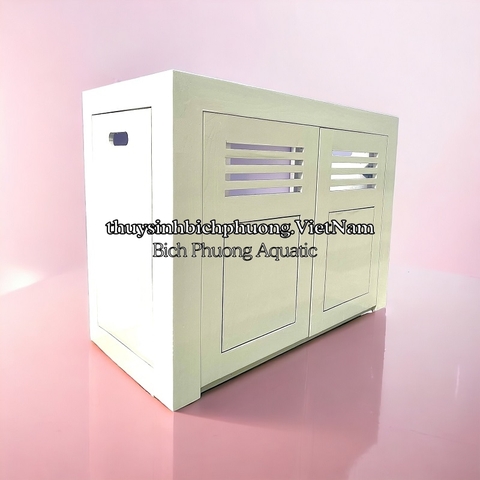 CHÂN TỦ GỖ SỒI TỰ NHIÊN MÀU TRẮNG - AQUARIUM WOOD CABINET