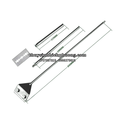 DAO CẠO RÊU INOX MUFAN - VỆ SINH HỒ KÍNH THỦY SINH