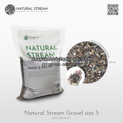 FEMOLAY NATURAL STREAM GRAVEL SIZE S - SẠN SUỐI TỰ NHIÊN