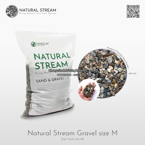 FEMOLAY NATURAL STREAM GRAVEL SIZE M - SẠN SUỐI TỰ NHIÊN