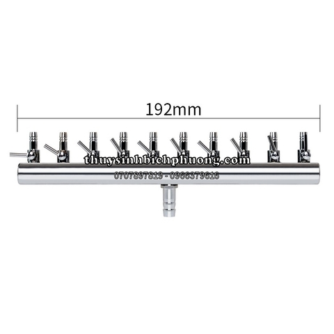 VAN CHIA OXY INOX CÓ KHÓA ĐIỀU TIẾT OXY PHI 8 - VAN CHIA 2, 4, 6, 8, 10, 12
