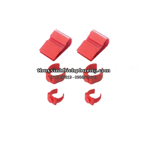 MÓC KHÓA | KẸP TREO ĐÈN LED CHÌM  MÀU ĐỎ CHO HỒ CÁ RỒNG T4 | T5 | T8 | T10 | SOLAR | XML | MAYIN | NO1