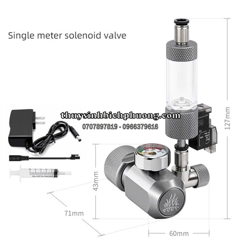 VAN ĐIỆN CO2 WEEK AQUA 1 ĐỒNG HỒ - SINGLE METER SOLENOID VALVE