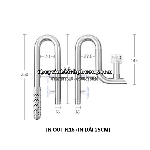 IN OUT INOX WEEK AQUA CÓ LỌC VÁNG FI12, FI16