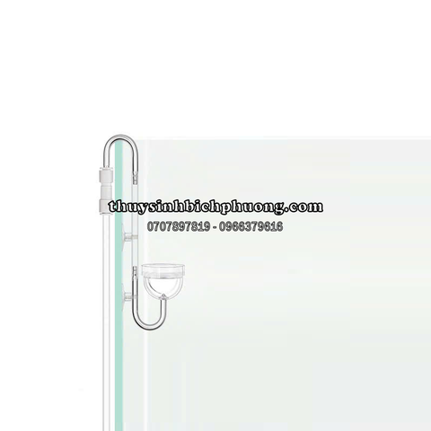 CO CHỮ U INOX TÍCH HỢP VAN 1 CHIỀU CO2 INOX WEEK AQUA CAO CẤP