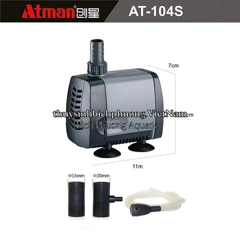 MÁY BƠM ATMAN AT – 101S | 102S | 103S | 104S | 105S | 106S | 107S - DÒNG BƠM TIẾT KIỆM ĐIỆN NĂNG