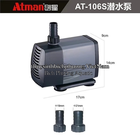 MÁY BƠM ATMAN AT – 101S | 102S | 103S | 104S | 105S | 106S | 107S - DÒNG BƠM TIẾT KIỆM ĐIỆN NĂNG