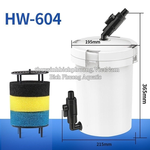 SUNSUN HW-602|603|604 - LỌC PHỤ CHO HỒ CÁ THỦY SINH