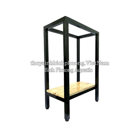 CHÂN ĐỂ HỒ CÁ - KỆ SẮT 2 TẦNG 1 MẶT GỖ