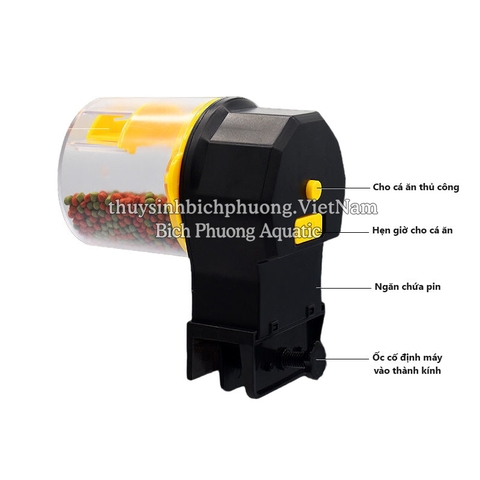 AUTOMATIC FEEDER YELLOW – MÁY CHO CÁ ĂN TỰ ĐỘNG