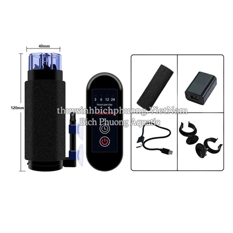 ĐÈN UV VOONLINE 3 IN 1 HẸN GIỜ TÍCH HỢP LỌC VÁNG, THỔI OXY, DIỆT TẢO HẠI