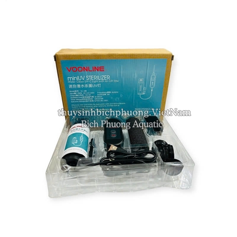 ĐÈN UV VOONLINE 3 IN 1 HẸN GIỜ TÍCH HỢP LỌC VÁNG, THỔI OXY, DIỆT TẢO HẠI