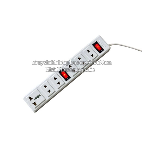 Ổ CẮM ĐIỆN CHỊU NHIỆT SƯ TỬ 6 LỖ – DÂY 3M / 5M