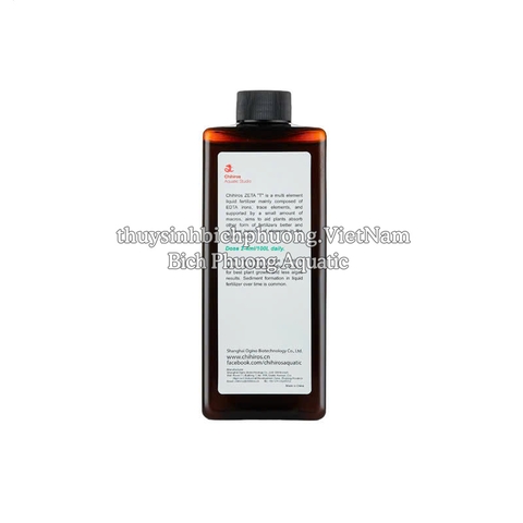 CHIHIROS ZETA “T”  450ML (Iron, Trace and small amount of NPK) - PHÂN NƯỚC VI LƯỢNG SẮT ĐA NGUYÊN TỐ