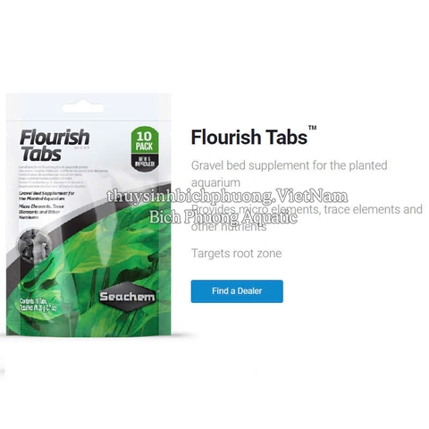 SEACHEM FLOURISH TABS - VIÊN NÉN PHÂN NHÉT BỔ SUNG DINH DƯỠNG