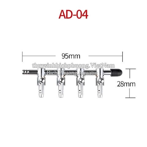 VAN CHIA OXY INOX CÓ KHÓA ĐIỀU TIẾT OXY PHI 4-5-6