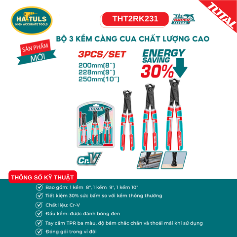 Bộ 3 kềm càng cua chất lượng cao - THT2RK231