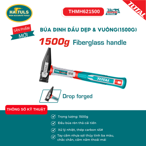 Búa đinh đầu dẹp & vuông 1500g - THMH621500