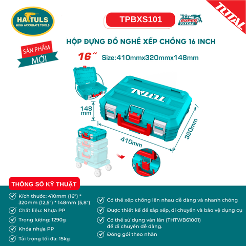Hộp đựng đồ nghề xếp chồng 16