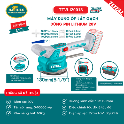 Máy rung ốp lát gạch dùng pin Lithium 20V - TTVLI20018