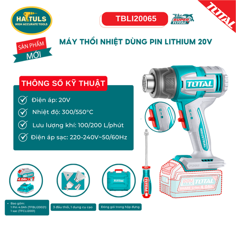 Máy thổi nhiệt dùng pin Lithium 20V - TBLI20065