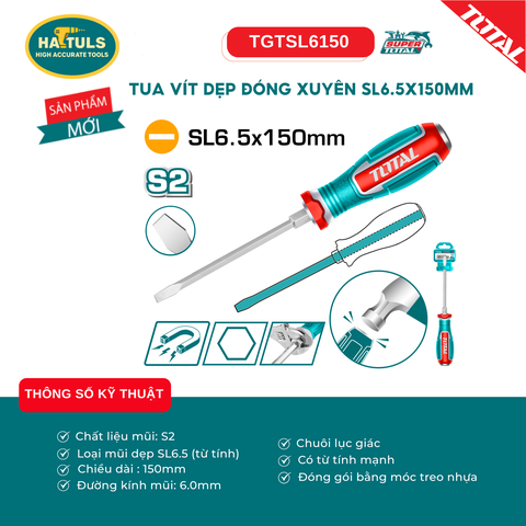 Tua vít dẹp đóng xuyên SL6.5x150mm - TGTSL6150
