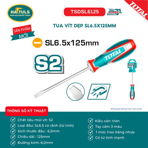 Tua vít dẹp SL6.5x125mm - TSDSL6125