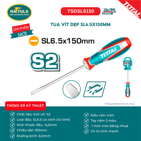 Tua vít dẹp SL6.5x150mm - TSDSL6150