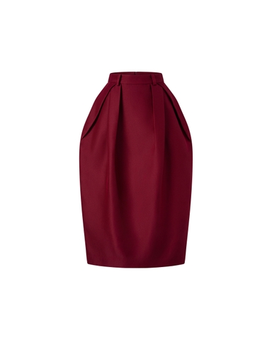 [ RED ] BUD LAYER SKIRT