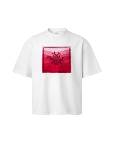 [ WHITE ] THE BEETLE OMBRE TEE