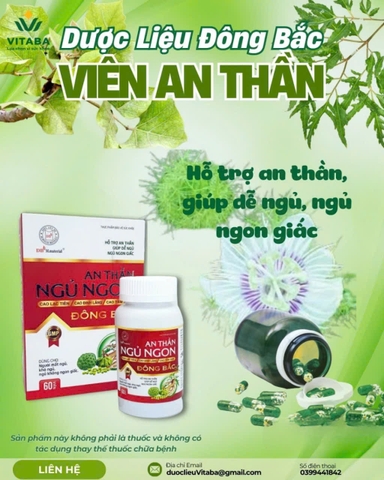 Viên An thần ngủ ngon Đông Bắc giúp ngủ sâu kể cả những người mất ngủ lâu năm