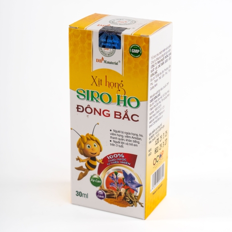 Xịt họng siro ho Đông Bắc giảm dịu ngay các triệu chứng ho, kích ứng