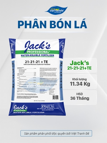 PHÂN BÓN LÁ (MỸ) HÒA TAN NPK 21-21-21+TE VIỆT TRANH ĐỀ