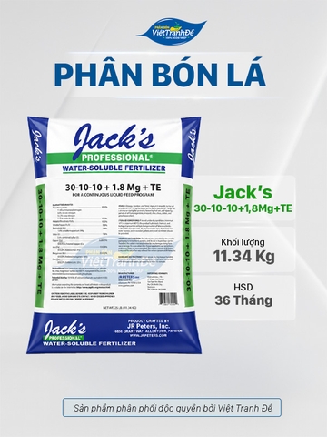 PHÂN BÓN LÁ (MỸ) HÒA TAN NPK 30-10-10+1,8Mg VIỆT TRANH ĐỀ