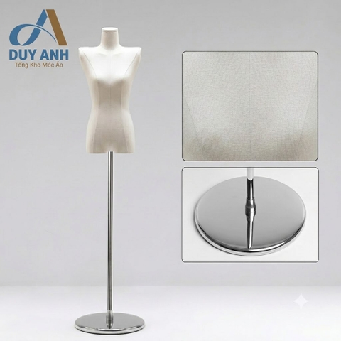 Manneqiun Nữ Nửa Thân - Cốt Lép Nữ - Vai Ngang - Nhập Khẩu